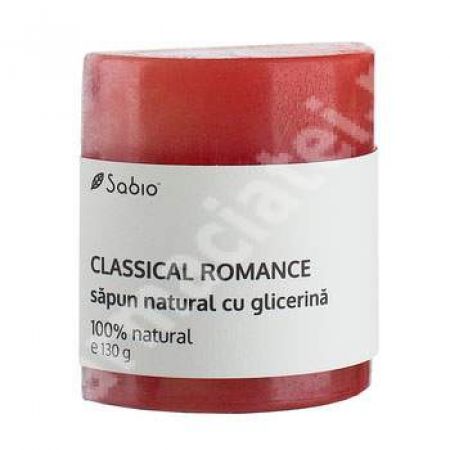 Sapun natural cu glicerina Classical Romance, 130 g, Sabio