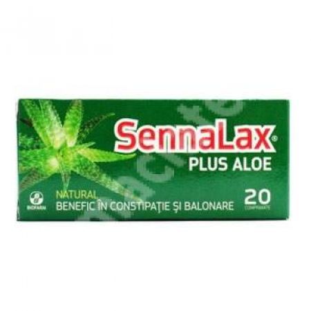 Sennalax plus Aloe, 20 comprimate, Biofarm