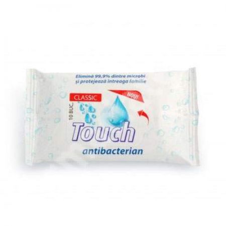Servetele umede antibacteriene Classic, 10 buc, Touch