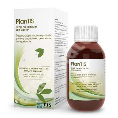 Sirop cu extracte din plante PlanTis, 150 ml, Tis Farmaceutic