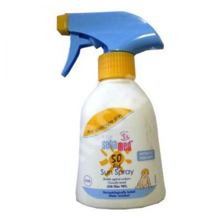 Spray dermatologic protectie solara pentru copii SPF 50 fara parfum, 200 ml, sebamed