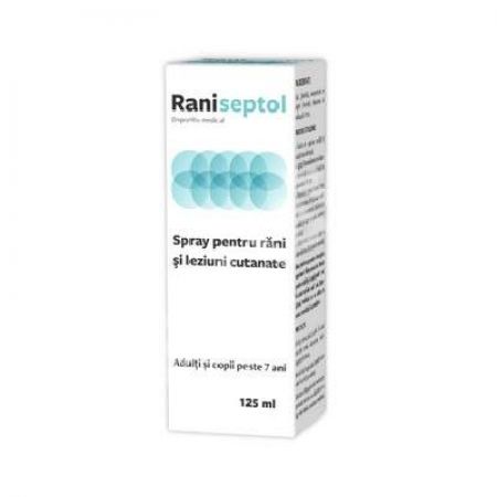 Spray pentru rani si leziuni cutanate, Raniseptol, 125 ml - Zdrovit