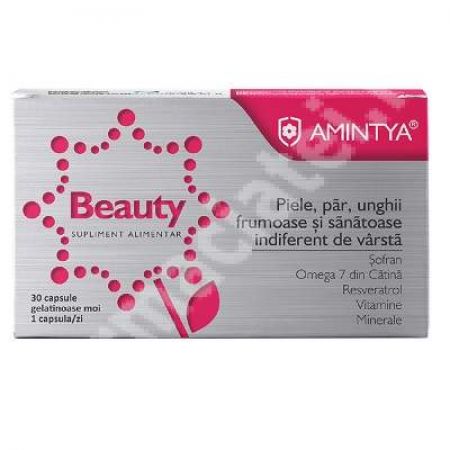 Supliment pentru piele, par, unghii Beauty Amintya, 30 capsule, Elantis
