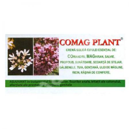 Supozitoare crema solida cu uleiuri esentiale Comag Plant, 10 bucati - Elzin Plant