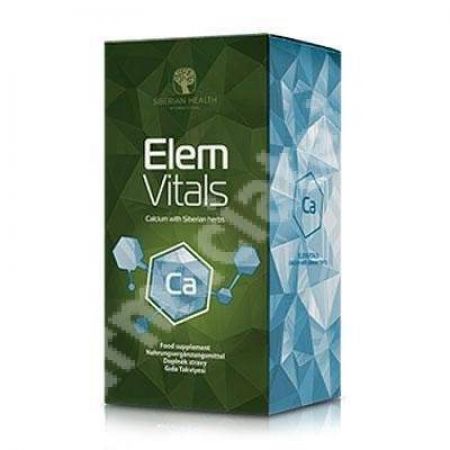 Sursa naturala de calciu ElemVitals, 60 capsule, Siberian Health