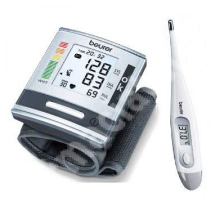 Tensiometru electronic de incheietura BC60 + Termometru electronic FT09, Beurer