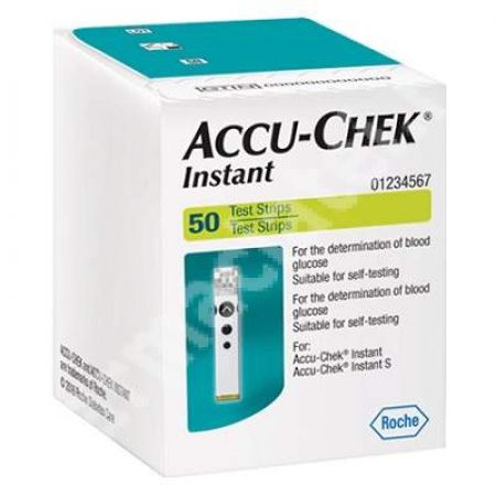 Teste glicemie Accu-Chek Instant, 50 bucati, Accu-Chek