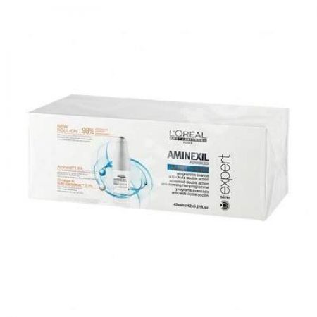 Tratament impotriva caderii parului Aminexil + omega 6 Aminexil Advanced 6 ml, 42 fiole, Loreal Professionnel