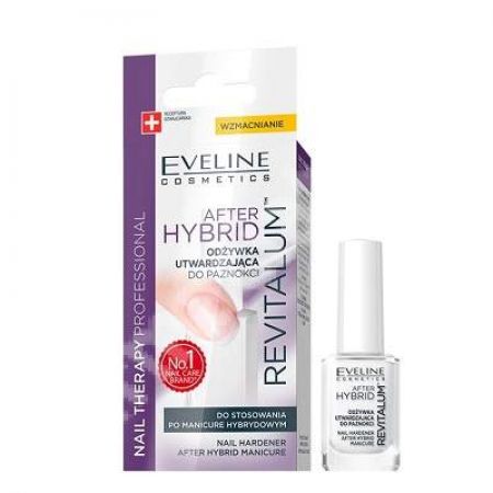 Tratament pentru intarirea unghiilor dupa manichiura hybrida Nail Therapy Revitalium, 12 ml, Eveline Cosmetics