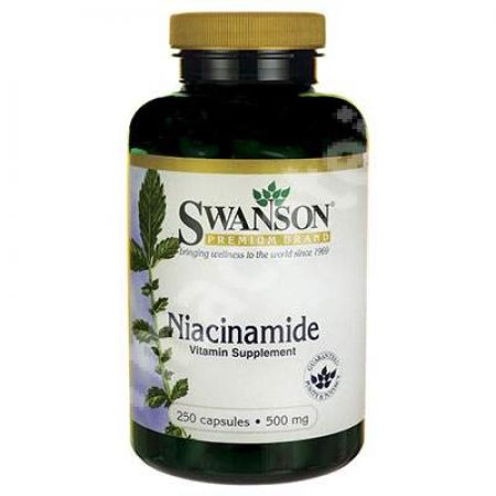 Vitamina B3 Niacinamide, 500 mg, 250 capsule, Swanson Health USA