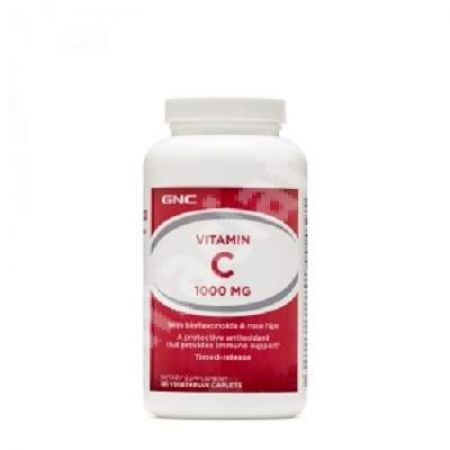Vitamina C 1000 mg cu Bioflavonoide si Macese  017566, 180 tablete, GNC
