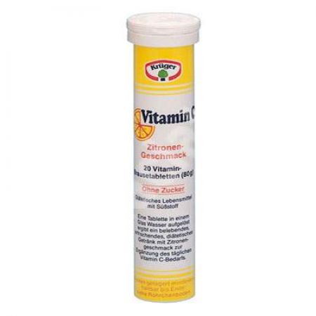 Vitamina C 180mg Efervestenta, 20 tablete, Kruger&Co