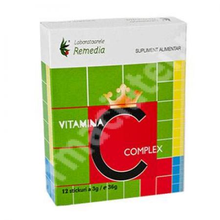 Vitamina C complex, 12 stickuri, Remedia