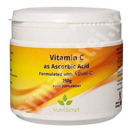 Vitamina C pura, 250 g, NutriScript