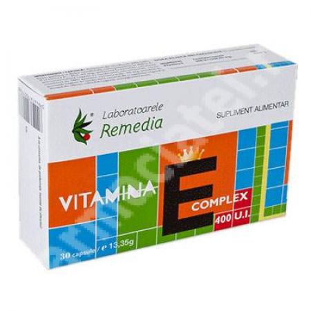 Vitamina E Complex 400UI, 30 capsule, Remedia