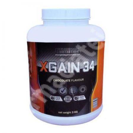 XGain 34 cu aroma de ciocolata, 3 kg, Xplodegain Nutrition