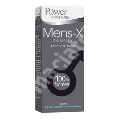Mens-X Complex, 32 tablete efervescente, Power Of Nature