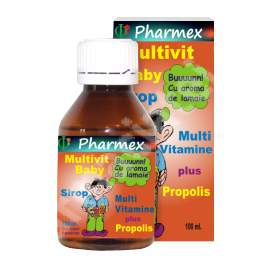 Multivit Baby sirop cu aroma de lamaie, 100 ml, Pharmex