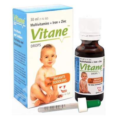Multivitamine pentru copii cu fier si zinc, 30 ml, Vitane