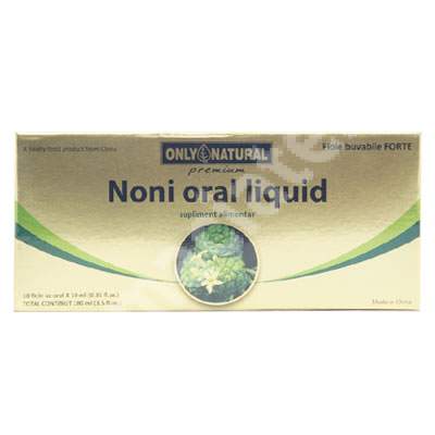 Noni oral lichid 2800mg, 10 fiole, Only Natural