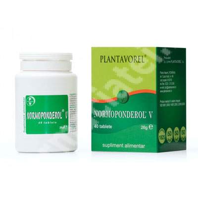 Normoponderol, 40 tablete (Adjuvante in cura de slabire) - aranygombosfogado.hu