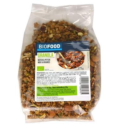 Nuci si seminte granola Biofood Eco, 375 g, Damhert