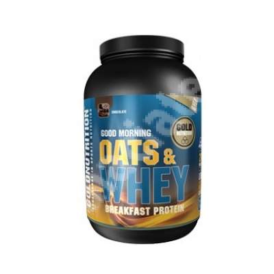 Oats & Whey Good Morning Breakfast Protein Ciocolata, 1 Kg, Gold Nutrition