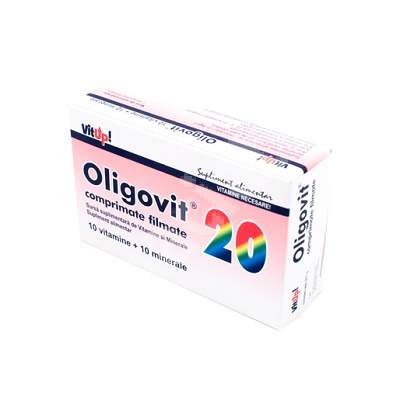Oligovit 10 vitamine si 10 minerale, 30 comprimate, Galenika Belgrad