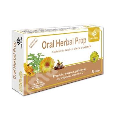 Oral Herbal Prop, 30 tablete, Helcor