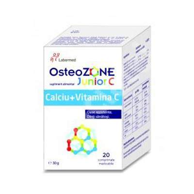 Osteozone Junior C, 20 comprimate, Labormed