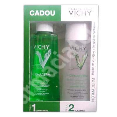 Pachet Gel de curatare in profunzime + Solutie micelara, Vichy