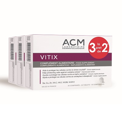 Pachet Vitix 30 de comprimate, 3 X 30 comprimate (3 la pret 2), Acm