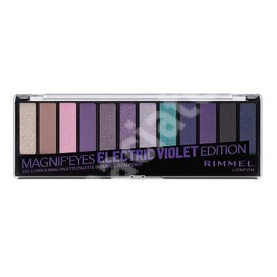 Paleta de farduri Magnif Eyes 008 Ultraviolet Edition, 14.16 g, Rimmel London