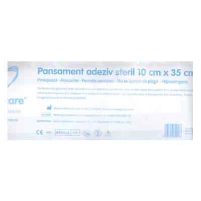 Pansament adeziv steril cu tampon absorbant, 10 x 35 cm, 1 bucata, EasyCare