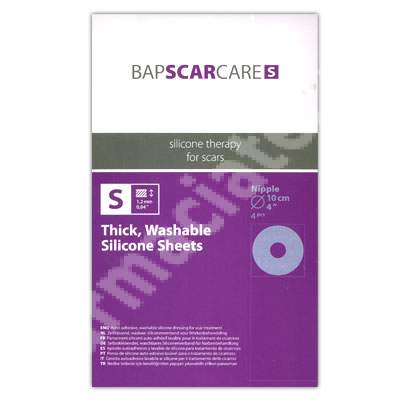 Pansament din silicon pentru cicatrici BapScarCare S, 10 cm, 4 bucati, Bap Medical