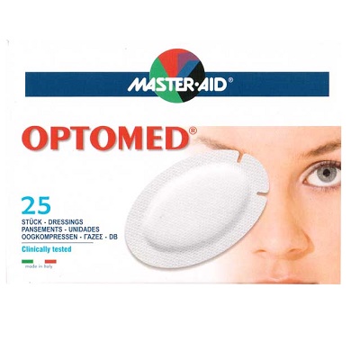 Pansament ocular OPTOMED Master-Aid, 96x66 mm, 25 bucati, Pietrasanta Pharma