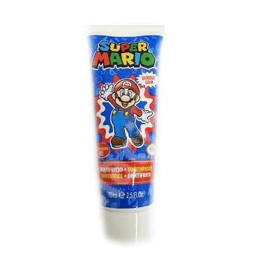 Pasta de dinti cu aroma de guma de mestecat, Super Mario, 75 ml, Dentifrico