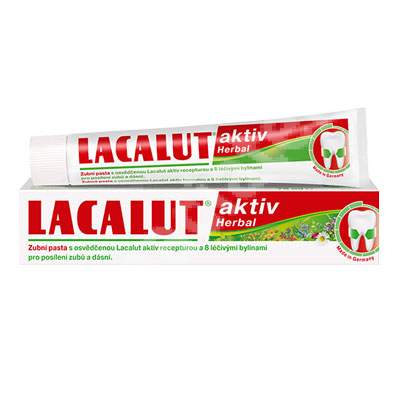 Pastă de dinți cu plante medicinale Lacalut Aktiv Herbal, 75 ml, Theiss Naturwaren