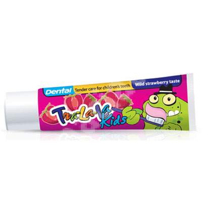 Pasta de dinti pentru copii cu capsuni Tra-La-La, 50 ml, Dental
