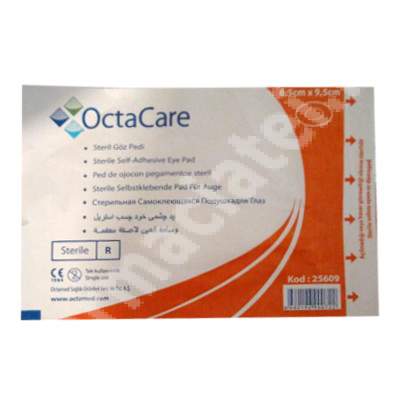 Plasture ocular steril OctaCare, 6.5x9.5 cm, Octamed