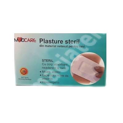 Plasture steril, 5 x 7.5 cm, 25 bucati, Medcare
