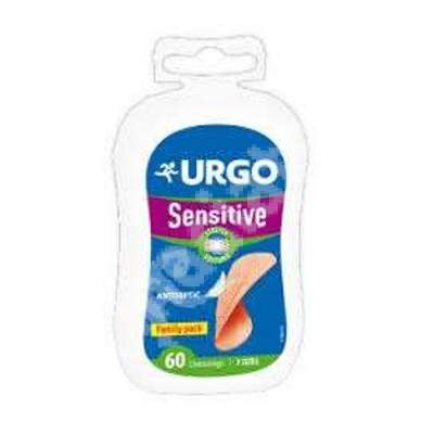 Plasturi sensitive, 60 bucati, Urgo