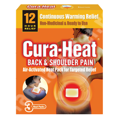 Plasuri pentru dureri de spate si umeri Cura-Heat, 3 bucati, A&D Pharma Marketing