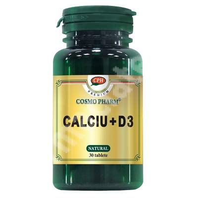 Premium Calciu + D3, 30 capsule, Cosmopharm