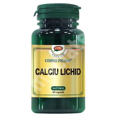 Premium Calciu Lichid, 60 capsule, Cosmopharm