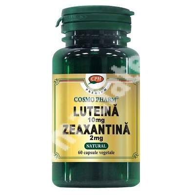 Premium Luteina 10 mg si Zeaxantina 2 mg, 60 capsule, Cosmopharm