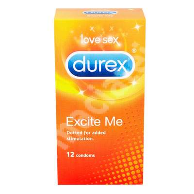 Prezervative Excite Me, 12 bucati, Durex