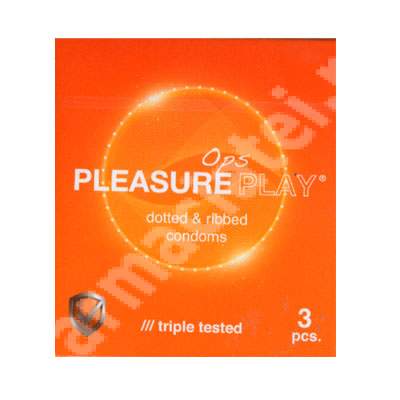 Prezervative Pleasure Play, 3 bucati, Ops