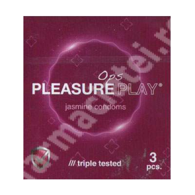 Prezervative Pleasure Play Jasmine, 3 bucati, Ops