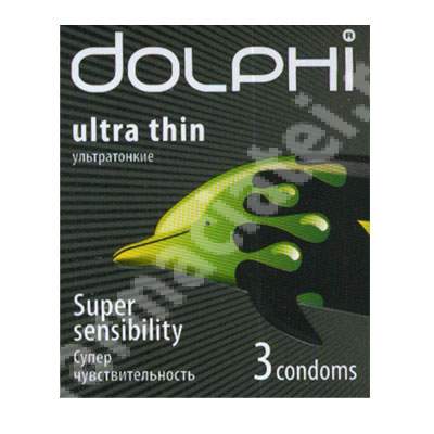 Prezervative Ultra Thin, 3 bucati, Dolphi